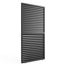 Adjustable Louvered Pergola with Crank-Controlled Roof & Integrated Drainage for Garden Patio, Heavy-Duty Patio Cover with Galvanized Steel Louvers for Backyard Party (1/3 10FT Side)
