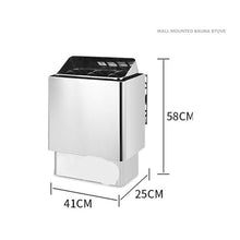 IOKGVEDD Sauna Heater, Sauna Heater, Stove Accessories for Home Saunas Dry Sweat Stainless Steel Small Heating and Dehumidifying Device for, Hotel, SPA for Home, Commercial(9kw)