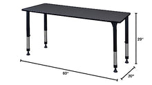 Regency Kitt Height Adjustable Classroom Table 60" x 30" Slate
