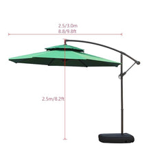 GYYDXXFC Table Market Umbrella, Patio Umbrella, Outdoor Sunshade Umbrella, With Push Button Tilt/Crank For Garden, Deck, Backyard, Pool(Beige,2.7m/8.8ft)