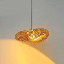 zhongheng Pendant Light Fixture,1-Light Handmade Woven Pendant Lighting,with Adjustable Rustic Basket,for Kitchen Island Farmhouse Dining Room Living Room(31.5in)