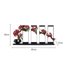 Artificial Bonsai Creative Artificial Bonsai Tree New Chinese Simulation Flower Art Ornament Welcome Pine Bonsai Decoration Zen Desktop Decor for Home Office