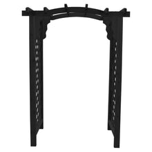 Keystone Amish Co. Newberry Cedar Garden Arbor, Heavy Duty Outdoor Wooden Archway Trellis for Climbing Plants, Amish Crafted, Made in USA, 4-Foot, Charcoal Stain