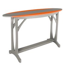 Bahia Verde Shoreline 3-Piece Bar Height Balcony Set, Cove Gray with Citrus Orange