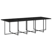 AMBERARD Patio Dining Set Set of 10 Black and Cream White Furniture Set