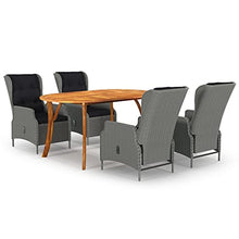 WDGJJFECNMUEHI Outdoor Furniture Set Patio Furniture sets5 Piece Patio Dining Set Light GraySuitable for Gardens, patios, and terraces.