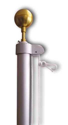 Accent Printing & Signs Aluminum Homesteader Flagpoles for Outdoors (25 ft)