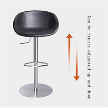 HASMI Bar Stools Bar Chair Modern Stainless Steel Back Chair Home Adjustable Lift High Stool Restaurant Kitchen Bar Black Decorative Bar Chairs Bar Chairs