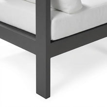 Outdoor Escape White Fabric Outdoor Patio Modular Sectional, Weather-Resistant Upholstery, Contemporary Design, Comfortable Seating, Outdoor Furniture