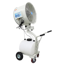 THUXEON 110V Industrial Spray Electric Fan 550W Industrial Misting Cooling Spray Fan, Portable Oscillating Misting Blower 60L Tank, 19776CFM, Cools, Humidifies, Purifies the Air for Workshop, Factory