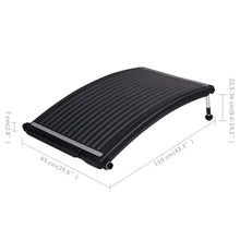 vidaXL Curved Pool Solar Heating Panels 3 pcs 43.3"x25.6