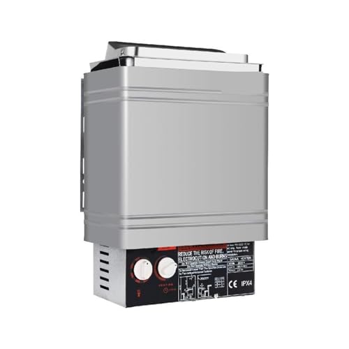 POGHDBXA Sauna Accessories, Heater, 2/3/6/9KW Sauna, Internal/External Controller, Electric Stove, Heating Oven, Dry Room Equipment Powerful Heat(6kw)