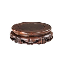 QUANGJN Pcs Plants Saucers Solid Wood Round Fish Tank Wine Jar Teapot Incense Burner Vase Flower Bonsai Buddha Statue Crafts Ornament Base Bracket Plant Pot Sau,