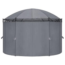 HGFDVCMR 17x11 Ft Outdoor Gazebo Canopy with Curtains Anthracite