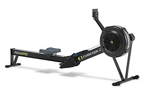 Concept2 RowErg Indoor Rowing Machine - PM5 Monitor, Device Holder, Adjustable Air Resistance, Easy Storage Black