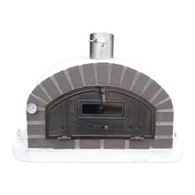 Authentic Pizza Ovens Lume Largo Premium Wood-Fired Outdoor Pizza Oven, Handmade in Portugal, Triple-Insulated Brick Oven, Drop-Down Door, Stainless Steel Chimney, Thermometer & Baking Dish Included