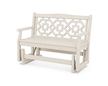 Martha Stewart by POLYWOOD® Chinoiserie 48" Glider in Sand