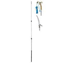 Jameson 16 ft Telescoping Pole Pruner & Saw Kit, Aluminum Extension Pole 85–192 in, Includes 1.25 in Tree Pruner & 13 in Tri-Cut Pole Saw, Double Lock System