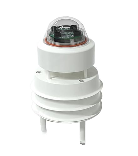 SKESTORE 0-40m/s Ultrasonic Wind Speed Wind Direction Sensor, Optical Rain Atmospheric Pressure Temperature Humidity Transmitter RS485(Style C)