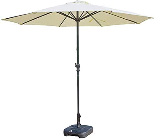 Housewares Sun Parasol Umbrella Garden Outdoor Table Umbrella for Patio/Lawn/Garden, Polyester Waterproof Anti-UV (Size : Wine Red), Off, white