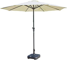 Housewares Sun Parasol Umbrella Garden Outdoor Table Umbrella for Patio/Lawn/Garden, Polyester Waterproof Anti-UV (Size : Wine Red), Off, white