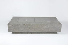AMS Fireplace | Elementi Plus | Riviera | Rectangular Light Gray Concrete Propane Gas Fire Table Pit (Liquid Propane)
