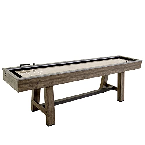 American Legend Stonebridge 9’ LED Light Up Shuffleboard Table with Bowling Stonebridge