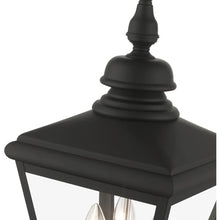 Livex Lighting 27375-04 Adams - 3 Light Large Outdoor Post Top Lantern in Traditional Style-26.75 Inches Tall and 10.63 Inches Wide, Finish Color: Black/Brushed Nickel