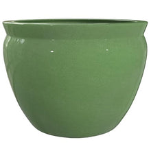 Red Lantern 20" Celadon Porcelain Fishbowl, Green