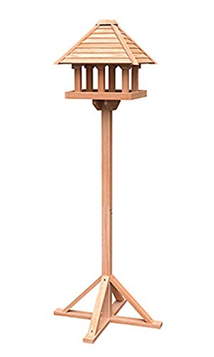 Woodlink Wild Bird Lovers Cedar Gazebo Bird Table with Stand