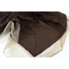 10X10 Ft Outdoor Patio Gazebo Canopy Replacement - Brown. with Sun Resistance. Has Drain Holes & Screen Brown Roof Cover. Protected and Double Tiered Drainage