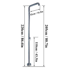 UMJIGF Outdoor Shower Station, Portable Free-Standing Shower Fixture with Big Nozzle - Ideal for Camping, Poolside, and Beach House Use,Small Nozzle