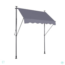 OROTLECT Outdoor Sun Shade Cover With UV Protection – 100% Polyester Made Outdoor Canopy Adjustable Patio Door Window Awning Canopy Sun Shade Curtain For Backyard,Gray