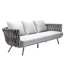 KPHYMOD Outdoor Sofa, Outdoor Furniture with Waterproof Thick Cushions, Modern Patio Sofa Deep Seating for Outdoor Garden Porch Blackyard(Size:29.5X70.9X27.6inch)