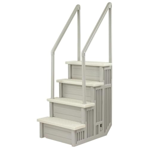 Cloud Grey w/Pearl White Steps Swimming Pool Ladder for Aqua Select