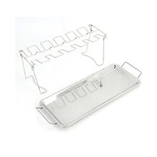 HIONJIN Stainless Steel Chicken Wing Leg Grill with Drip Tray, Used for Grilling Multi-Purpose Chicken Leg Grilling Utensils