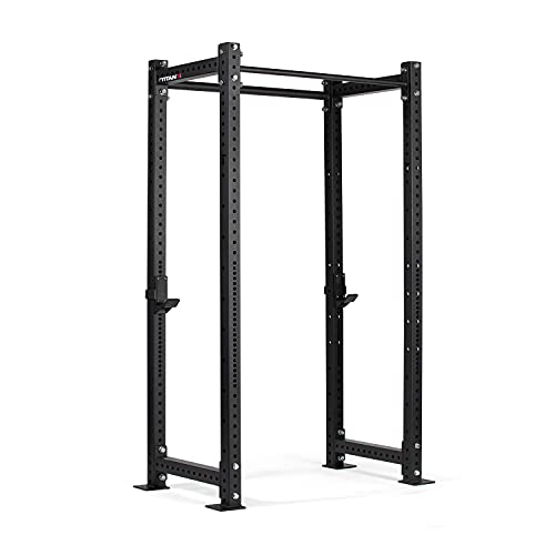 Titan Fitness X-3 Series Short Bolt-Down Power Rack with Weight Plate Holders 24-in. Depth Black