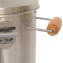 VOLCANO Mars Medium Barrel Grill – 100% Stainless Steel 304, 2-in-1 Grill and Smoker with Thermometer, Smoke Vent, and 12 Hooks – Holds Up to 30 Pounds of Meat (MMBG02)