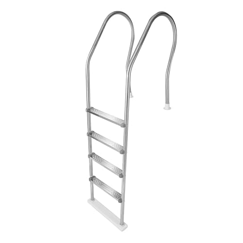 Blue Wave Premium Stainless Steel Reverse-Bend Pool Ladder, Above Ground