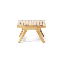 GDFStudio Outdoor 2 Seater Acacia Wood Club Chairs and Side Table Set, and White