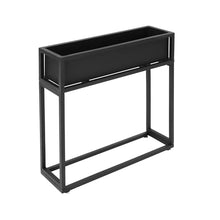 Yellulu Metal Elevated Planter Box, 28" H Raised Garden Bed with Legs, Tall Rectangle Planter with Drainage System, Outdoor Indoor Elevated Garden Box for Vegetable Flower Herb Fruit (4, Black-28 H)