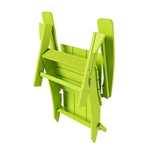 WestinTrends Ashore Modern Outdoor Folding Adirondack Chair (Set of 4), Lime