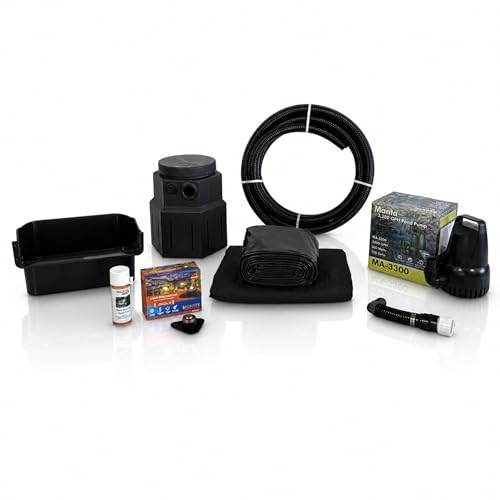HALF OFF PONDS Complete 3300 GPH Pond Free Kit 10 x 10 Ft PVC Liner