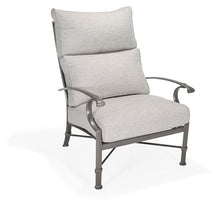 Winston Manor Ultra High Back Lounge Chair Weathered Teak/Linen Lace