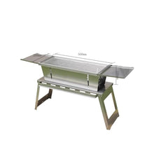 uP9sF2mD Outdoor BBQ Grill Stainless Steel Folding Barbecue Stove Home Grill Portable Outdoor Camping Barbecue Grill
