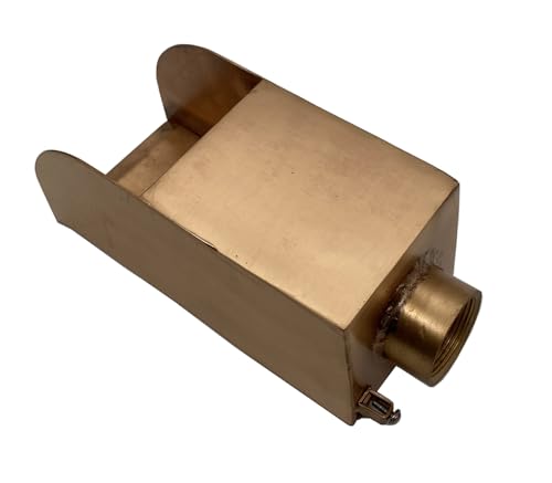 Custom Install Parts 4-Inch Smooth Copper Wall Scupper