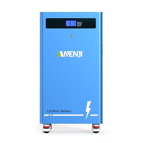 51.2V 300Ah LiFePO4 Lithium Battery, 15.36kWh 48V Solar Battery with Built-in 200A BMS, CAN/RS485 Communication, Deep Cycle Battery for Home Energy Storage, RV, Off-Grid