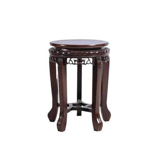 QUANGJN Pcs Plants Saucers Solid Wood Round Wooden Base Vase Wine Jar Flower Pot Fish Tank High-Foot Flower Stand Flower Table Crafts Ornaments Bottom Bracket P,