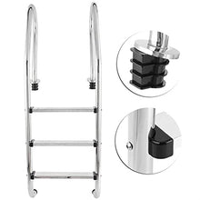 USZWBY Swimming Pool Steps Swimming Pool Ladder Pedal Nonslip Stainless Steel Anti-Corrosion