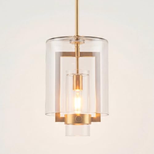 Camden 10" Wide Antique Brass Mini Modern Pendant Light Fixture